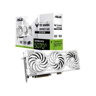 ASUS TUF Gaming GeForce RTX 5070 Ti 16GB GDDR7 White OC – product image