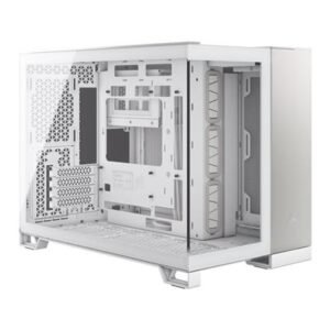 CORSAIR 2500X Micro‑ATX Dual‑Chamber PC Case — White / Satin Grey – product image