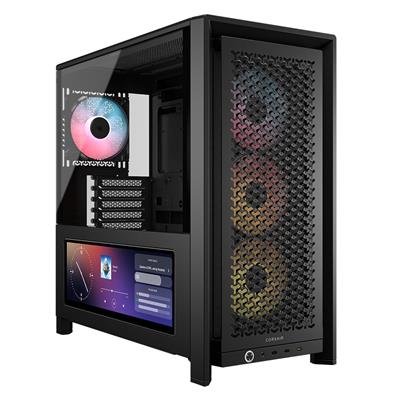 CORSAIR FRAME 4000D LCD RS ARGB Mid‑Tower Case — Black – product image