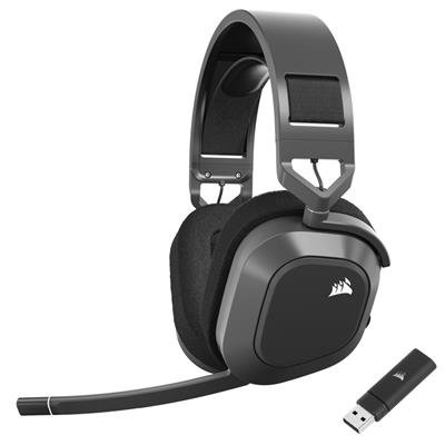 CORSAIR HS80 MAX Wireless Gaming Headset — Steel Grey (Refurbished) – product image