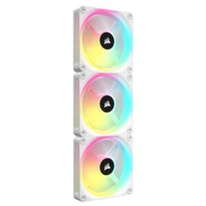 CORSAIR iCUE LINK QX120 RGB 120mm PWM Fan 3‑Pack – White (Starter Kit) – product image
