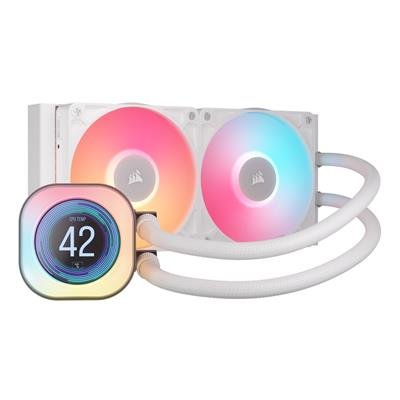 CORSAIR iCUE LINK TITAN 240 RX LCD White 240mm AIO CPU Cooler – product image