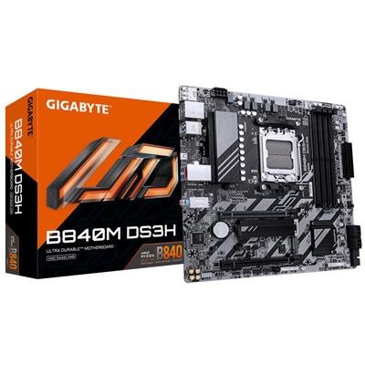 GIGABYTE B840M DS3H AM5 Micro ATX Motherboard (DDR5, 2x M.2, 2.5GbE) – product image