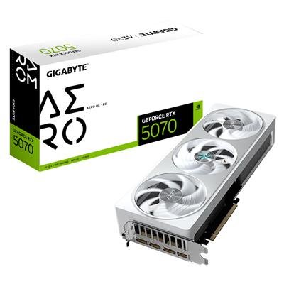 GIGABYTE GeForce RTX 5070 AERO OC 12GB (GV-N5070AERO OC-12GD) – product image