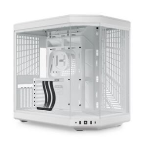 HYTE Y70 Mid-Tower Case — Snow White, Dual‑Chamber – product image