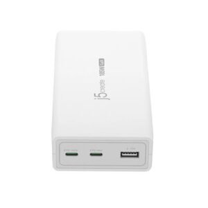 J5CREATE 185W GaN PD 3.1 USB‑C 3‑Port Charger (JUP37185) – product image
