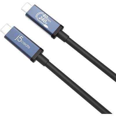 J5CREATE JUC29L08 USB 40Gbps 240W USB-C Cable (80 cm) – product image