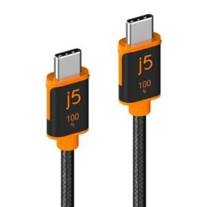 J5CREATE JUCX25L30 USB-C 100W Sync & Charge Cable (3 m) – product image
