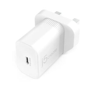 J5CREATE JUP1420-FN 20W PD USB-C Wall Charger (UK plug) – product image