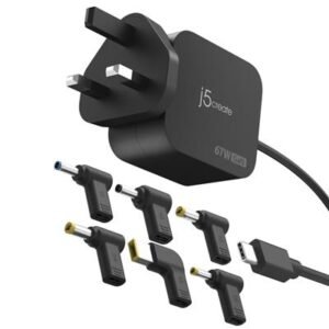 J5CREATE JUP1565 67W GaN PD USB-C Mini Charger (JUP1565DCF-FN) – product image
