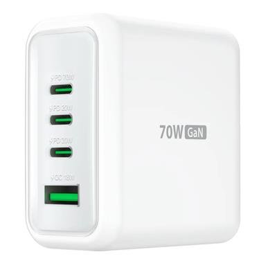 J5CREATE JUP4370 70W GaN USB-C 4‑Port Charger – product image
