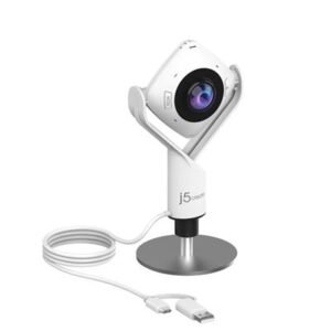 J5CREATE JVCU360 360° All‑Around Webcam — Full HD 1080p with Omnidirectional Mic – product image