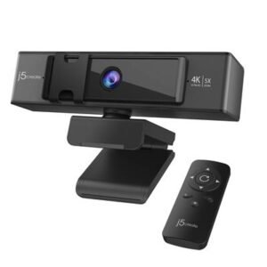 J5CREATE JVCU435 USB 4K Ultra HD Webcam with 5x Digital Zoom (Remote) – product image