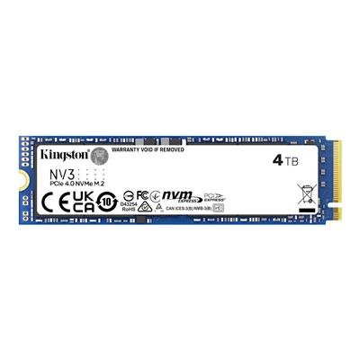 KINGSTON NV3 PCIe 4.0 NVMe M.2 2280 SSD 4TB (SNV3S/4000G) – product image