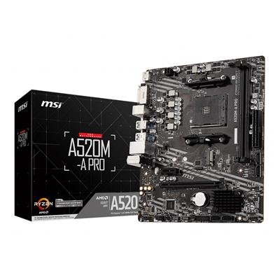 MSI A520M-A PRO Micro-ATX AM4 Motherboard – product image