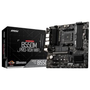 MSI B550M PRO-VDH WIFI Micro‑ATX Motherboard (AM4, B550, Wi‑Fi) – product image