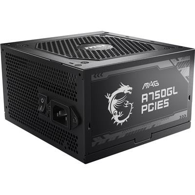 MSI MAG A750GL PCIE5 750W 80 PLUS Gold Fully Modular PSU – product image