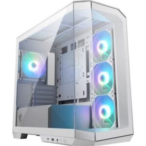 MSI MAG PANO M100R PZ White Micro-ATX Tower Case – product image