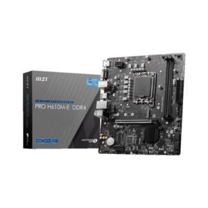 MSI PRO H610M-E DDR4 LGA1700 Micro-ATX Motherboard – product image