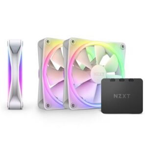 NZXT F120 RGB DUO 120mm PWM (3‑Pack) - White – product image