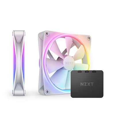 NZXT F140 RGB DUO 140mm PWM 2‑Pack White – product image