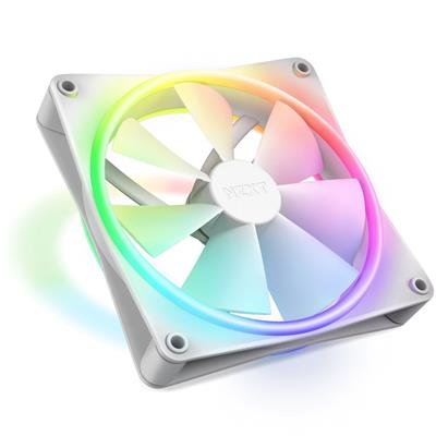 NZXT F140 RGB Duo 140mm PWM Fan - White (Single Pack) – product image