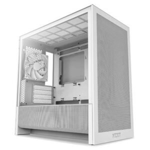 NZXT H3 Flow Micro-ATX Mid‑Tower Case — White – product image