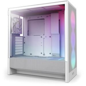 NZXT H5 Flow RGB Mid-Tower Case — White – product image