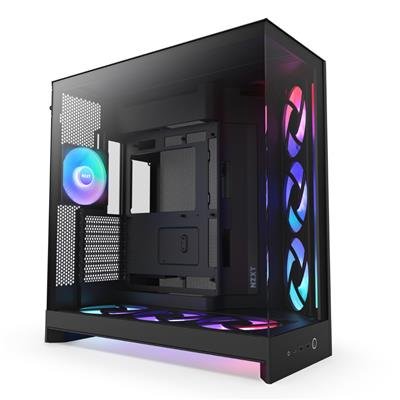 NZXT H9 Flow RGB+ Mid-Tower Case – Black – product image