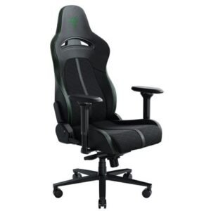 Razer Enki Gaming Chair — Black/Green (Green trim) – product image