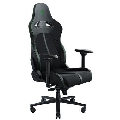 Razer Enki Gaming Chair — Black/Green (Green trim) – product image