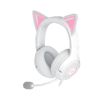 RAZER Kraken Kitty V2 USB Wired Gaming Headset — White – product image