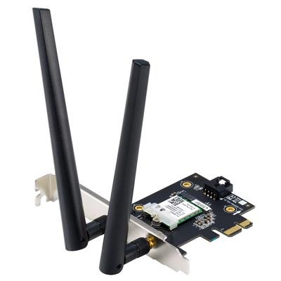 ASUS PCE-AXE5400 PCIe Tri‑Band Wi‑Fi 6E Adapter with Bluetooth 5.2 – product image