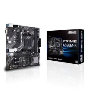 ASUS PRIME A520M-K mATX Motherboard (AMD A520, AM4) – product image