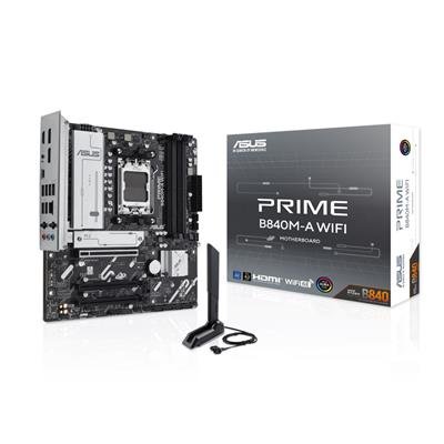 ASUS PRIME B840M-A WIFI AM5 Micro-ATX Motherboard (DDR5, Wi‑Fi 6E, 2.5GbE) – product image 1
