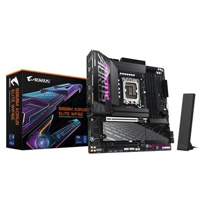 GIGABYTE B860M AORUS ELITE WIFI6E Micro-ATX Motherboard (LGA 1851, DDR5) – product image 1