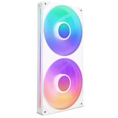NZXT F280 RGB Core 280mm Single‑Frame RGB Fan Unit — White – product image 1