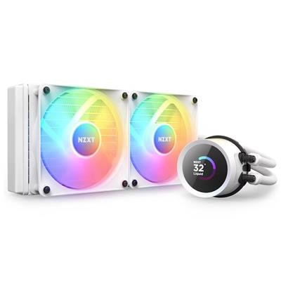 NZXT Kraken 240 RGB White 240mm AIO Liquid CPU Cooler (RL-KR240-W1) – product image